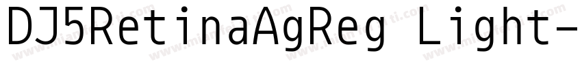 DJ5RetinaAgReg Light字体转换